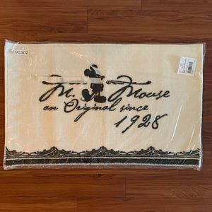 Limited Rare Disney Mickey Mouse White Bath Mat
